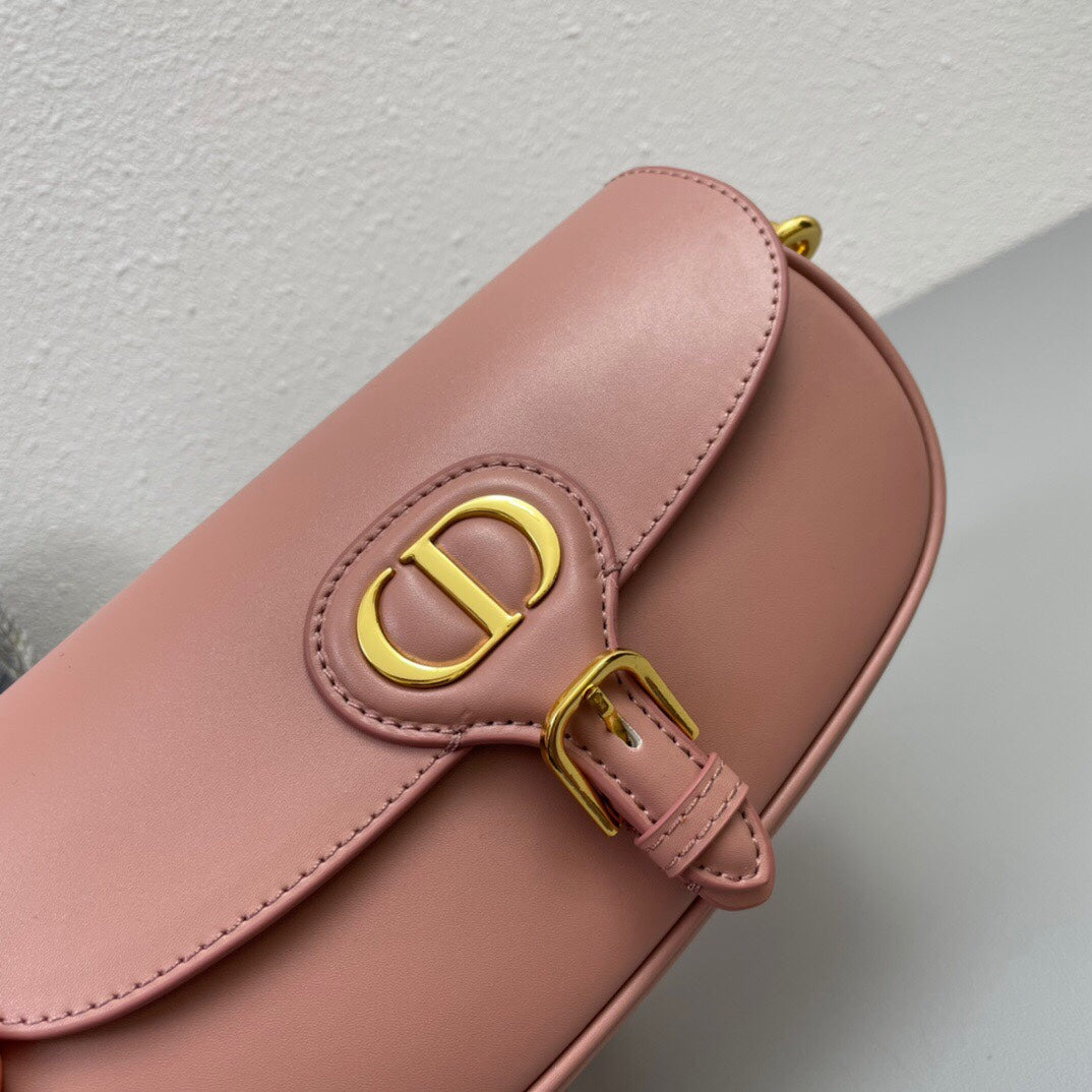 DIOR MINI BOBBY EAST-WEST 20 BAG IN ROSE PINK CALFSKIN