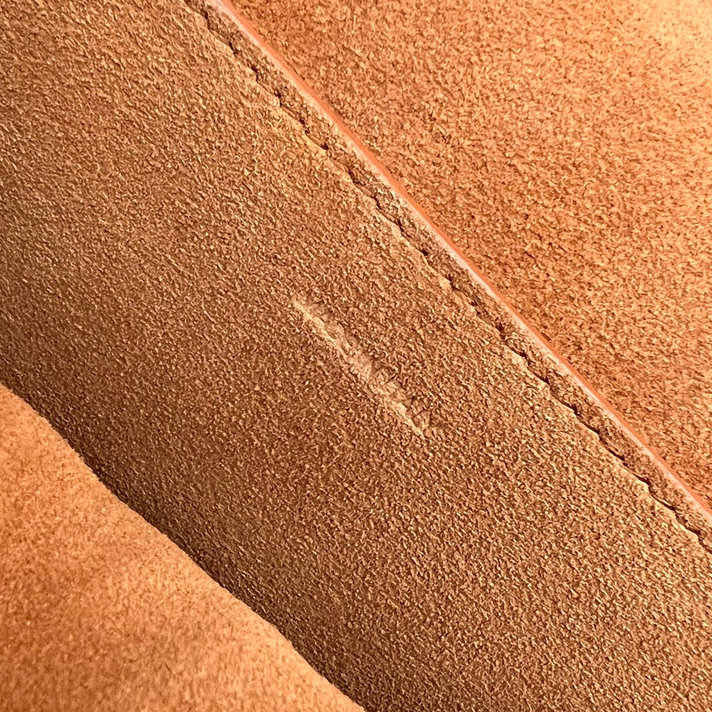 CELINE FOLCO CUIR TRIOMPHE 18 IN RED BROWN CALFSKIN