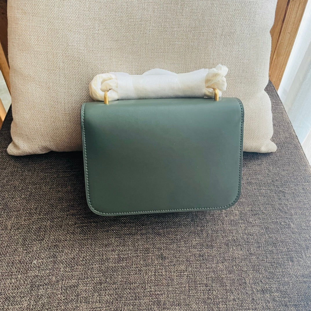 CELINE TRIOMPHE BOX 18 CALFSKIN SEA GREEN