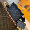LOUIS VUITTON ANPHA WEARABLE WALLET 18 IN BLACK MONOGRAM ECLIPSE REVERSE CALFSKIN