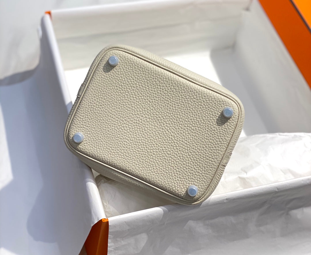 HERMES picotin lock 18 ivory togo shw
