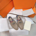 HERMES 0Z Mule Brown Calfskin