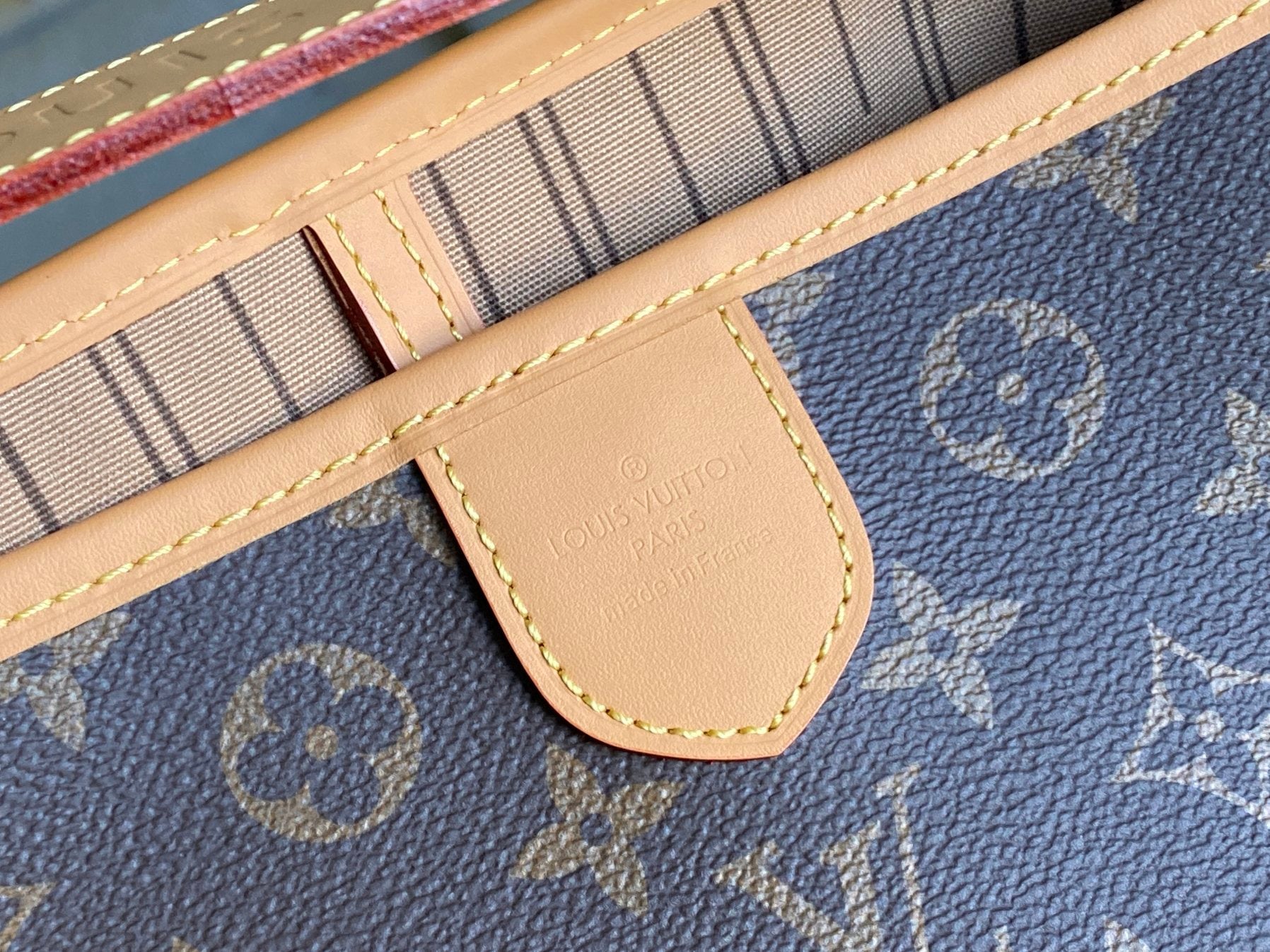 LOUIS VUITTON LV 25S GRACEFUL 46 IN BROWN MONOGRAM CANVAS LEATHER TRIM GOLD HARDWARE