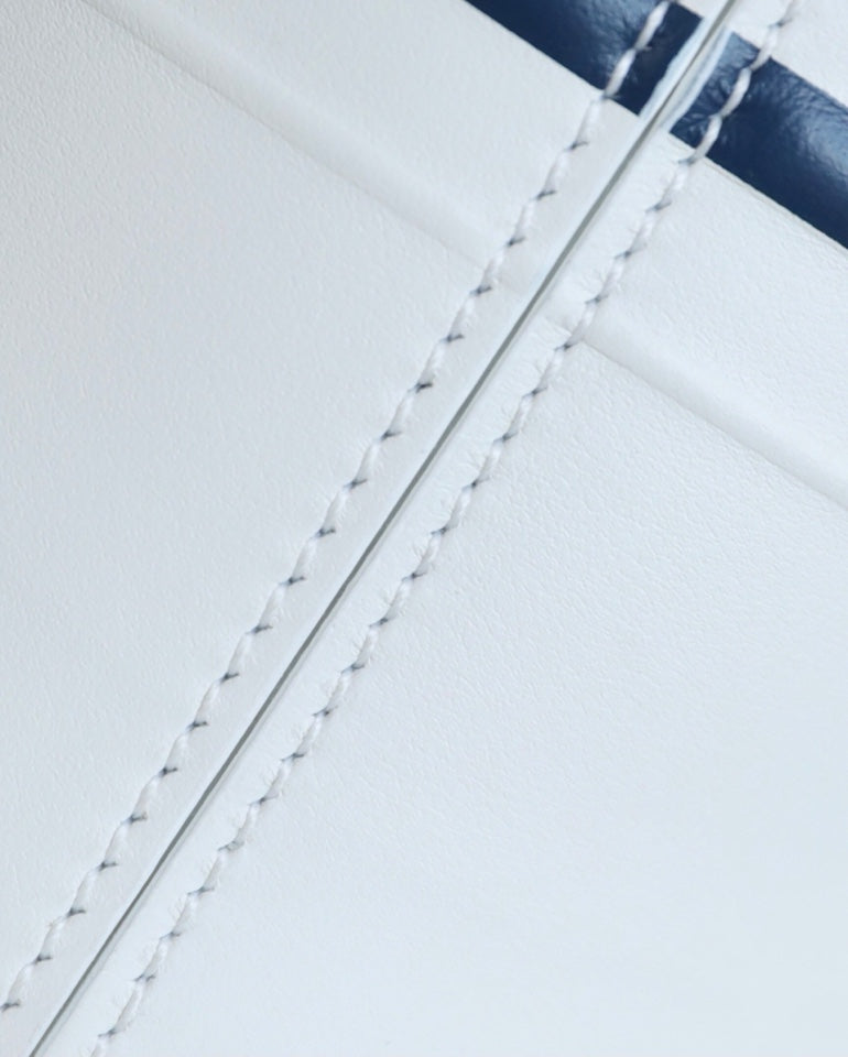 DIOR VIBE 18 BUCKET BAG IN WHITE CALFSKIN