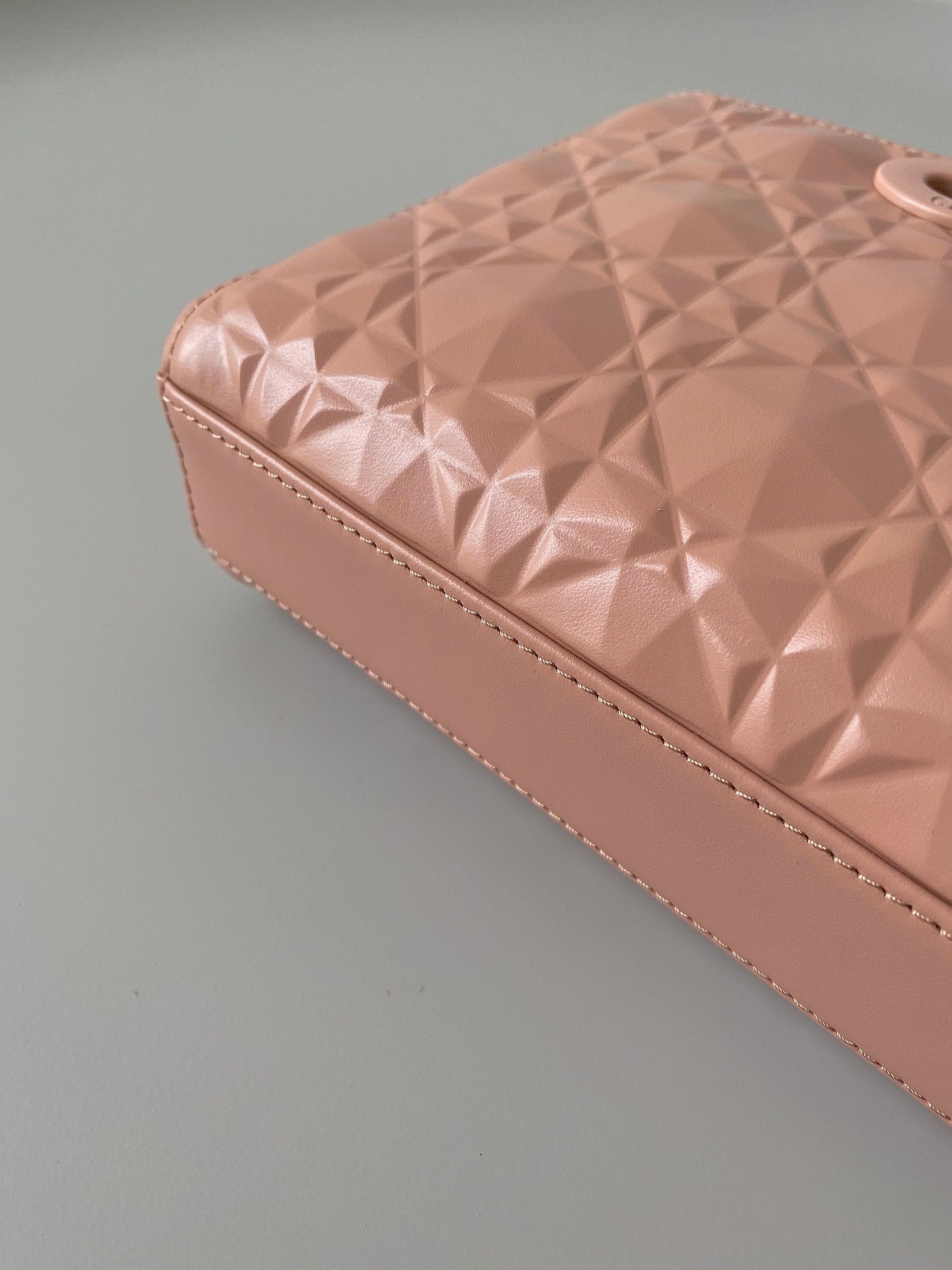 DIOR MEDIUM D-JOY BAG 26 IN DESSERT SAND CALFSKIN