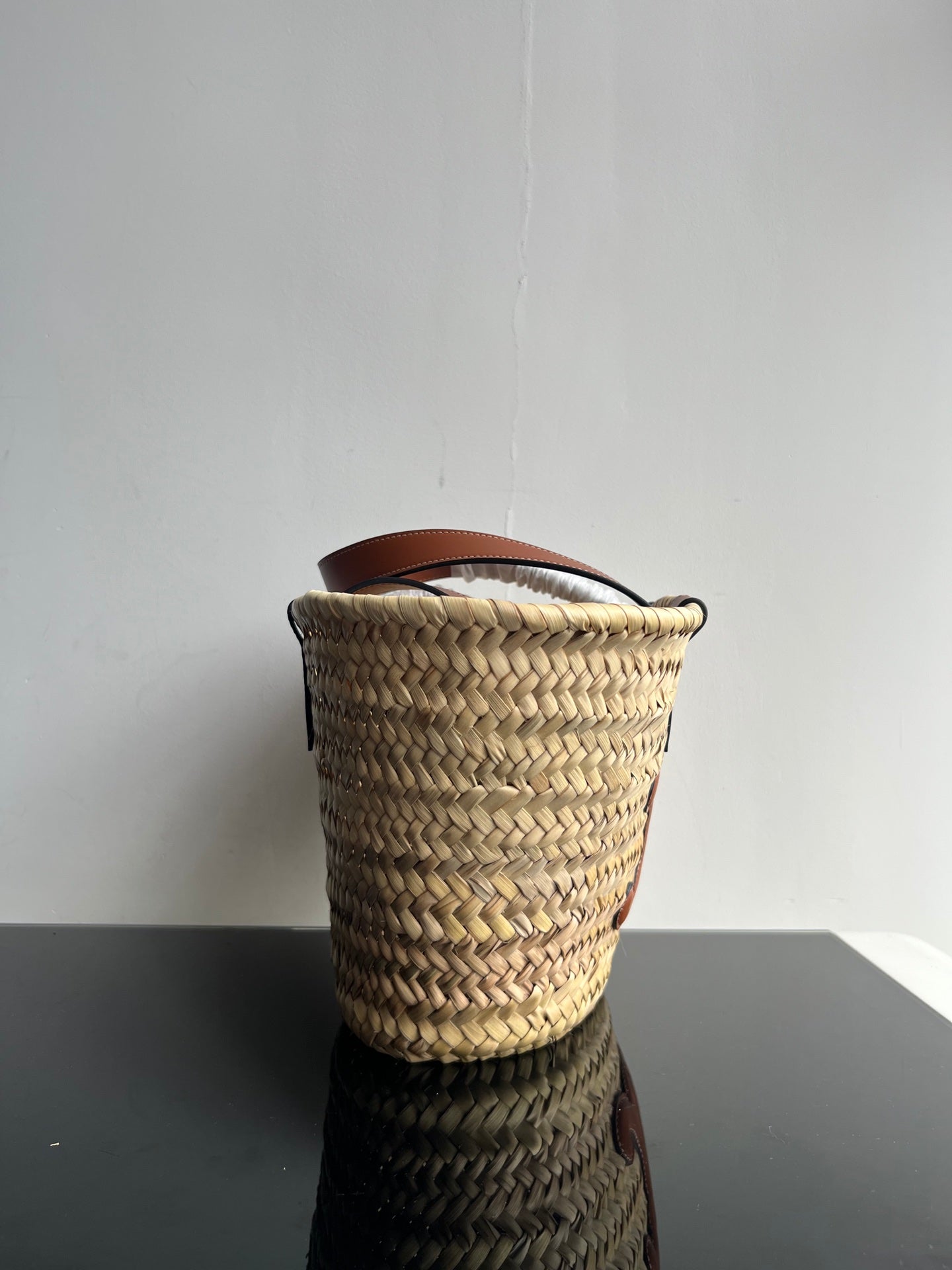 CELINE TRIOMPHE 35 BEIGE MOROCCAN RAFFIA FIBERS BAG