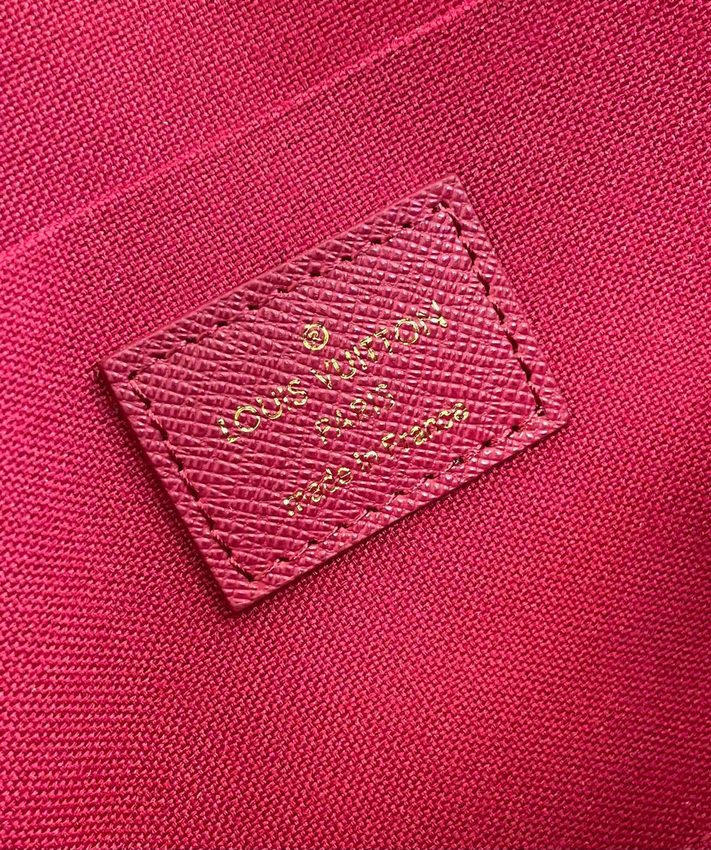 LOUIS VUITTON FÉLICIE POCHETTE 21 IN BROWN MONOGRAM CANVAS GOLD HARDWARE