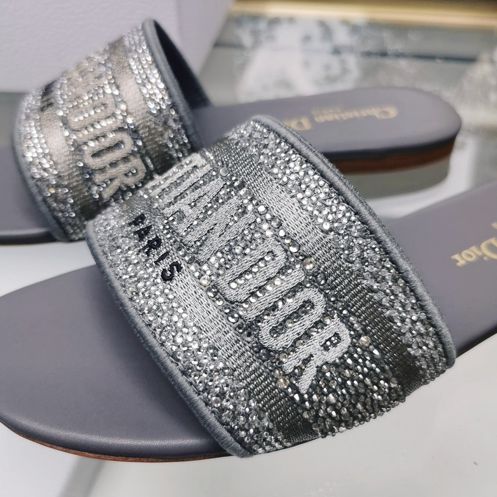 DIOR CD Mule Dway Slide 10mm Multi-motifs Style 21