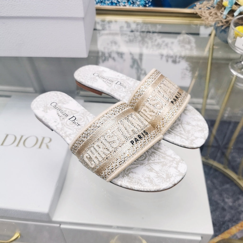DIOR CD Mule Dway Slide 10mm Multi-motifs Style 18