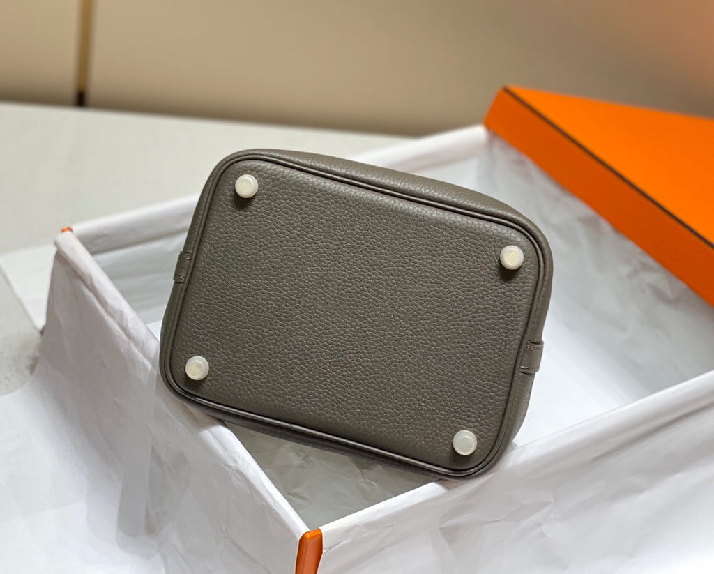HERMES picotin lock 18 chocolate togo ghw