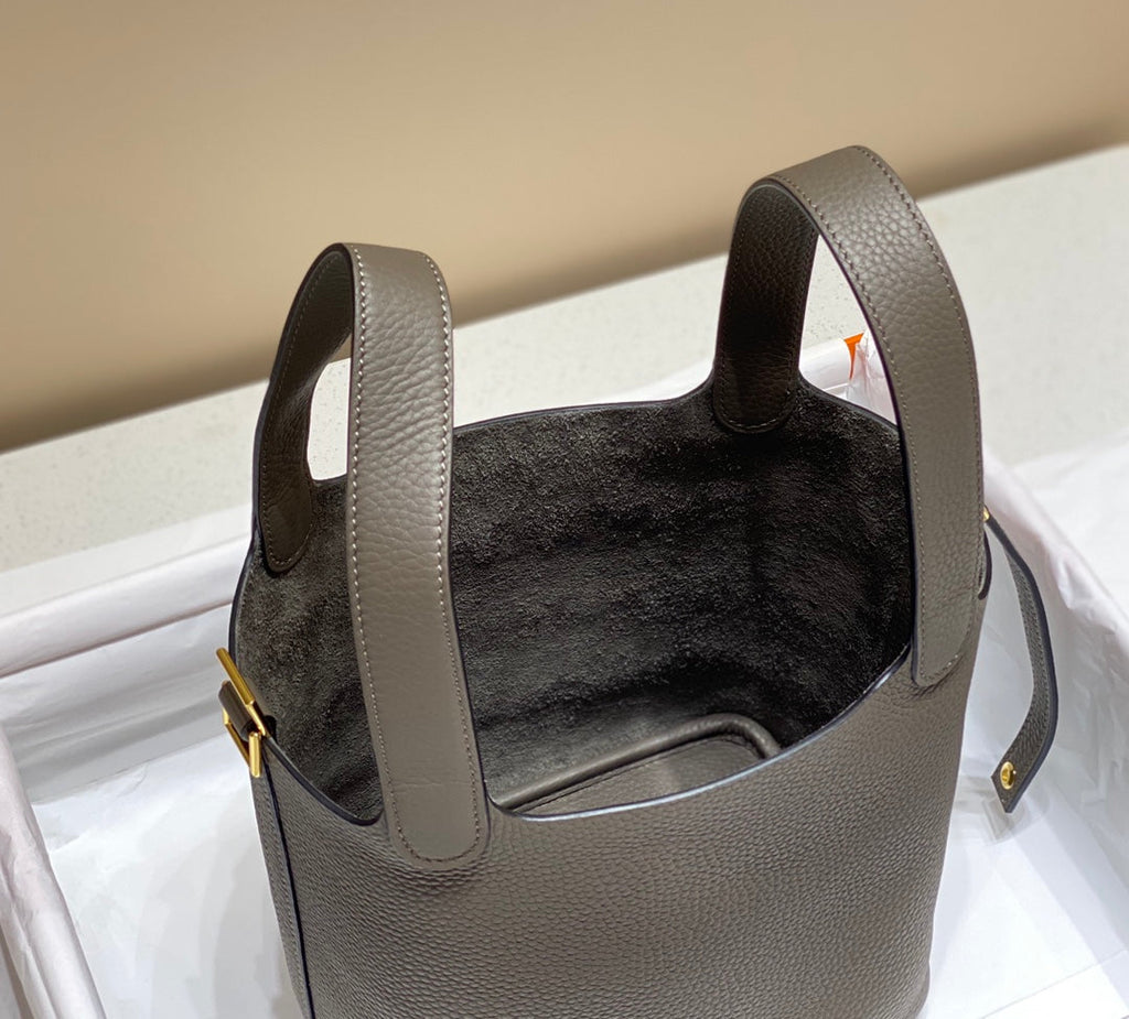 HERMES picotin lock 18 chocolate togo ghw