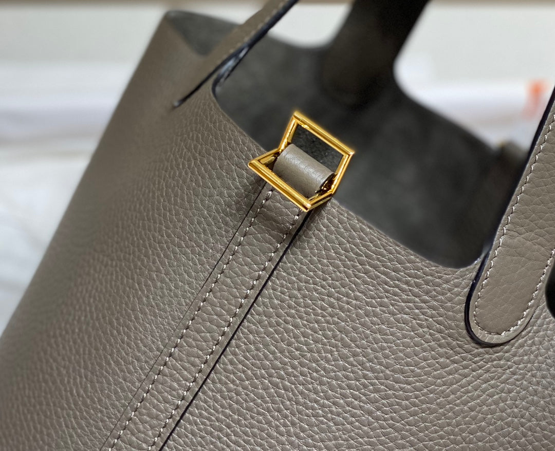HERMES picotin lock 18 chocolate togo ghw