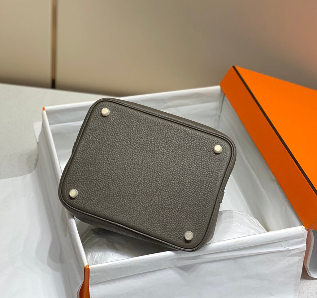 HERMES picotin lock 22 chocolate togo ghw
