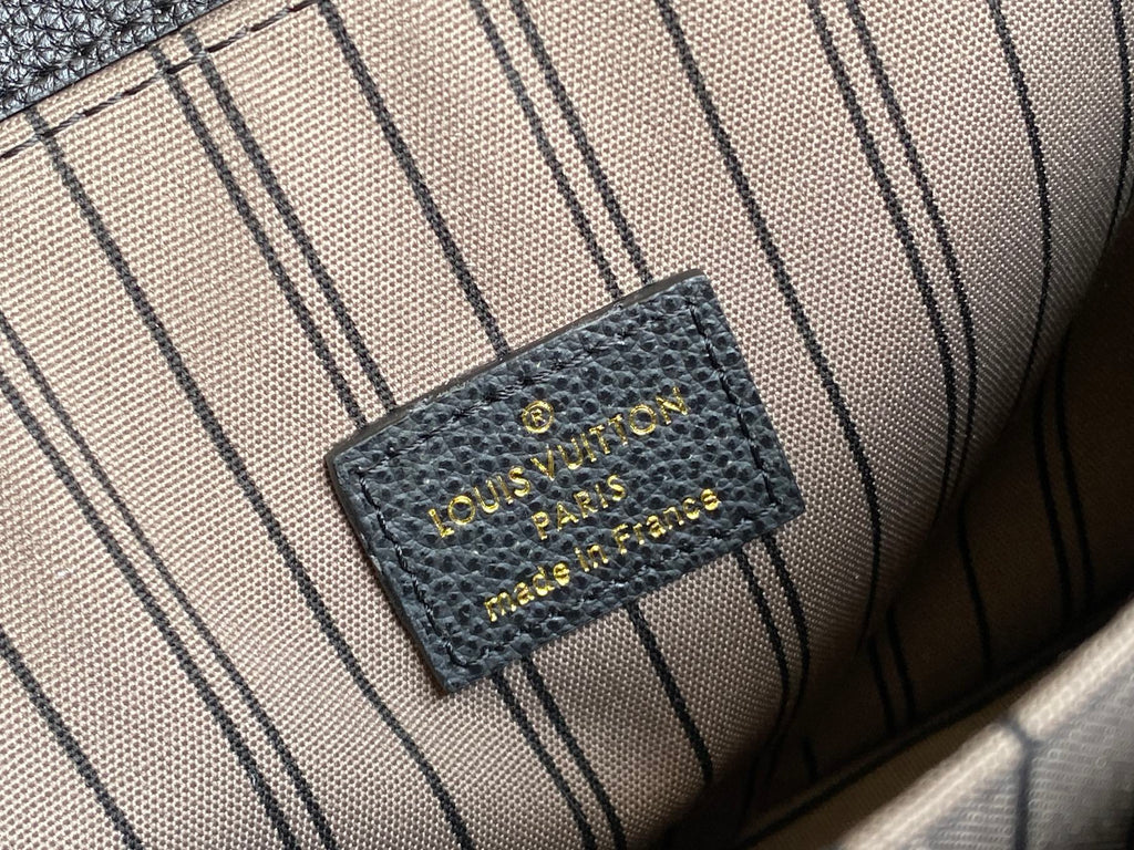 LOUIS VUITTON LV 25S POCHETTE METIS 25 IN BLACK MONOGRAM COATED CANVAS GOLD HARDWARE