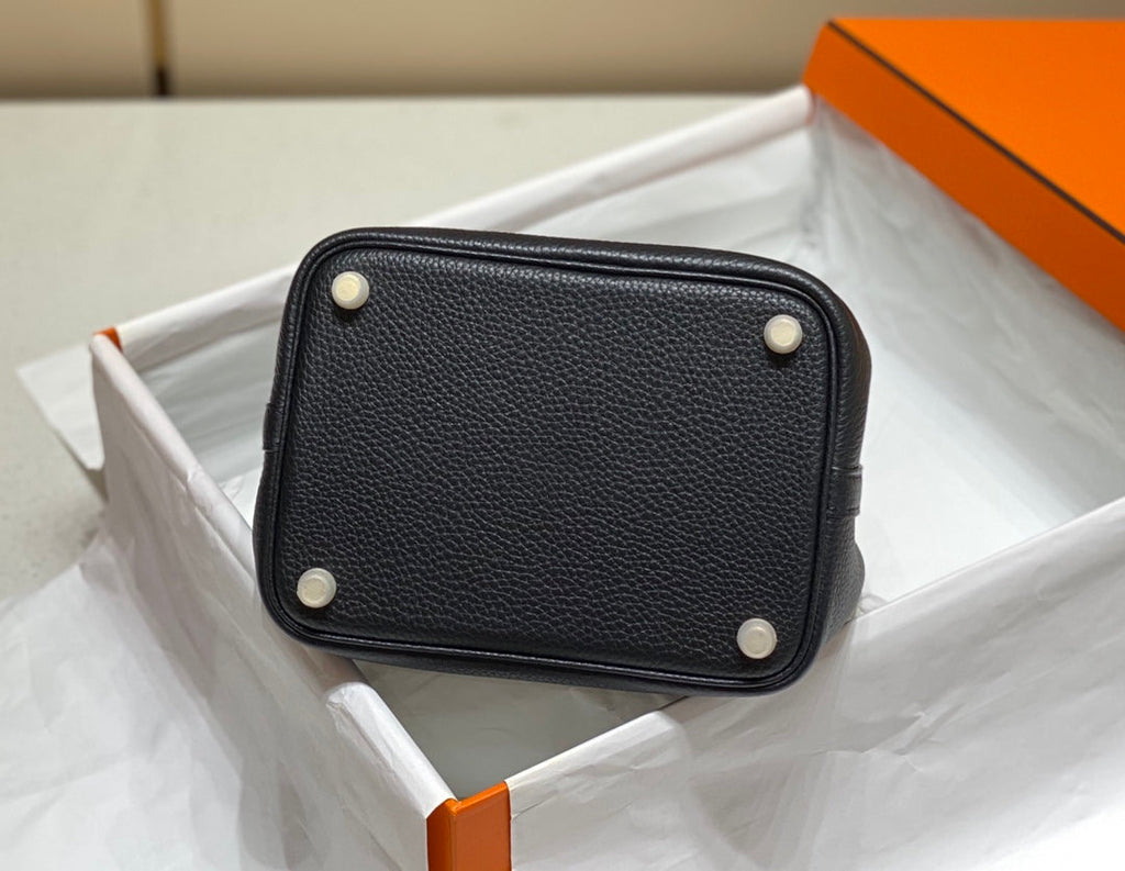 HERMES picotin lock 18 black togo ghw