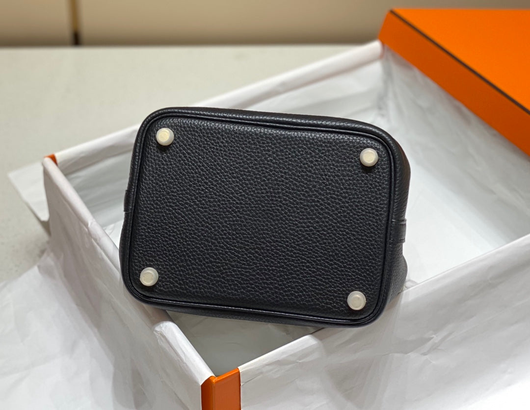 HERMES picotin lock 18 black togo ghw