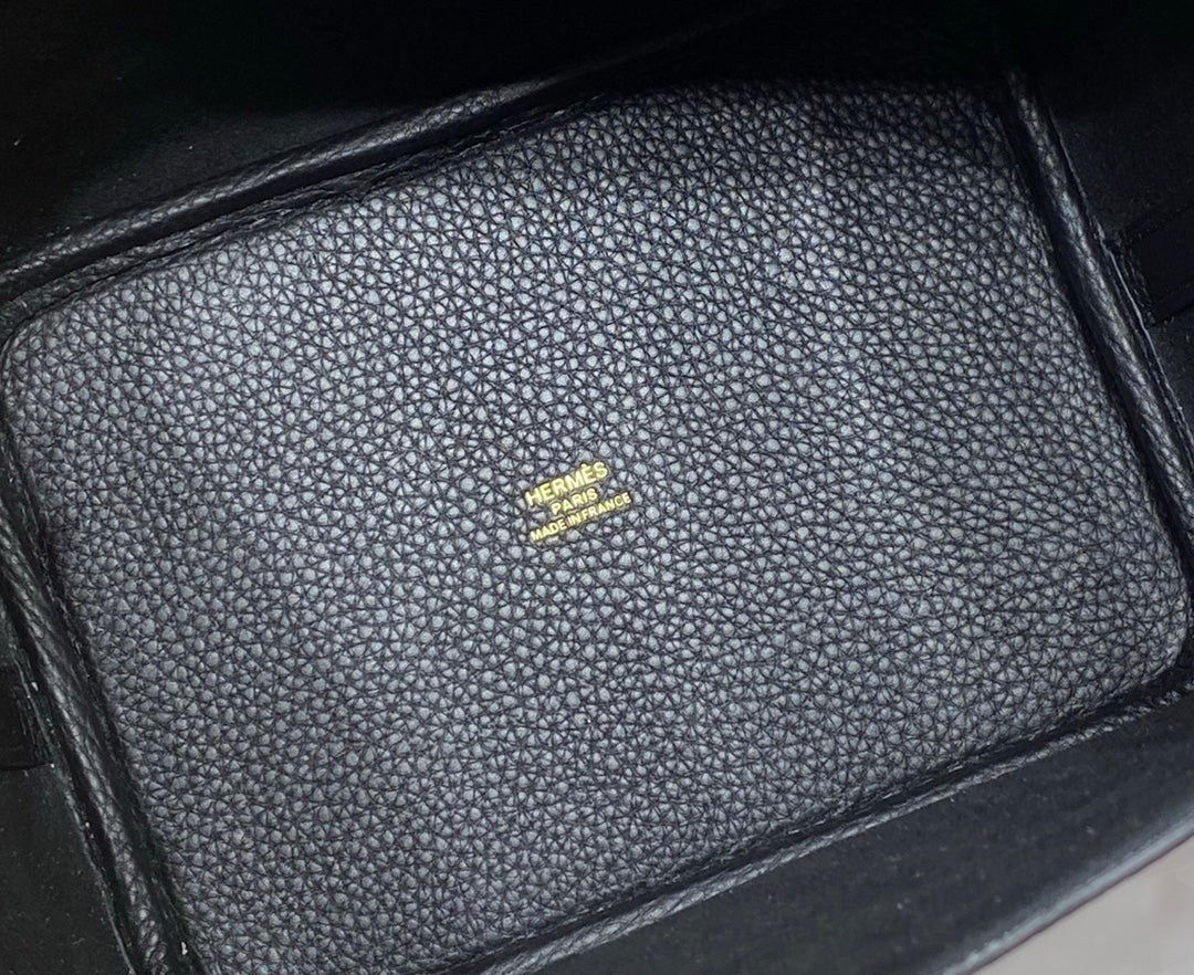 HERMES picotin lock 18 black togo ghw