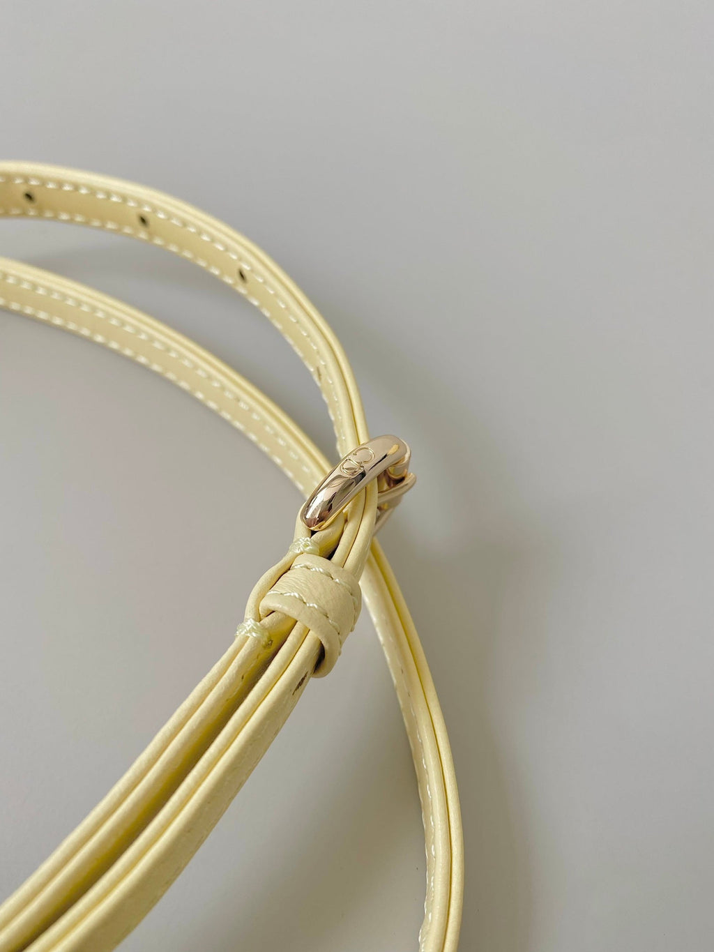 DIOR MICRO LADY 12 BAG IN LIGHT YELLOW LAMBSKIN