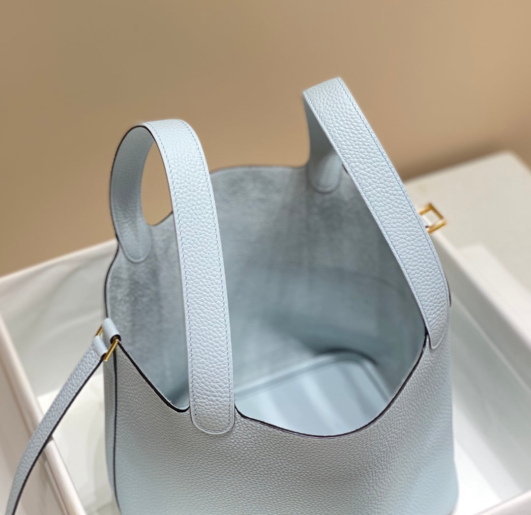 HERMES picotin lock 22 light blue togo ghw