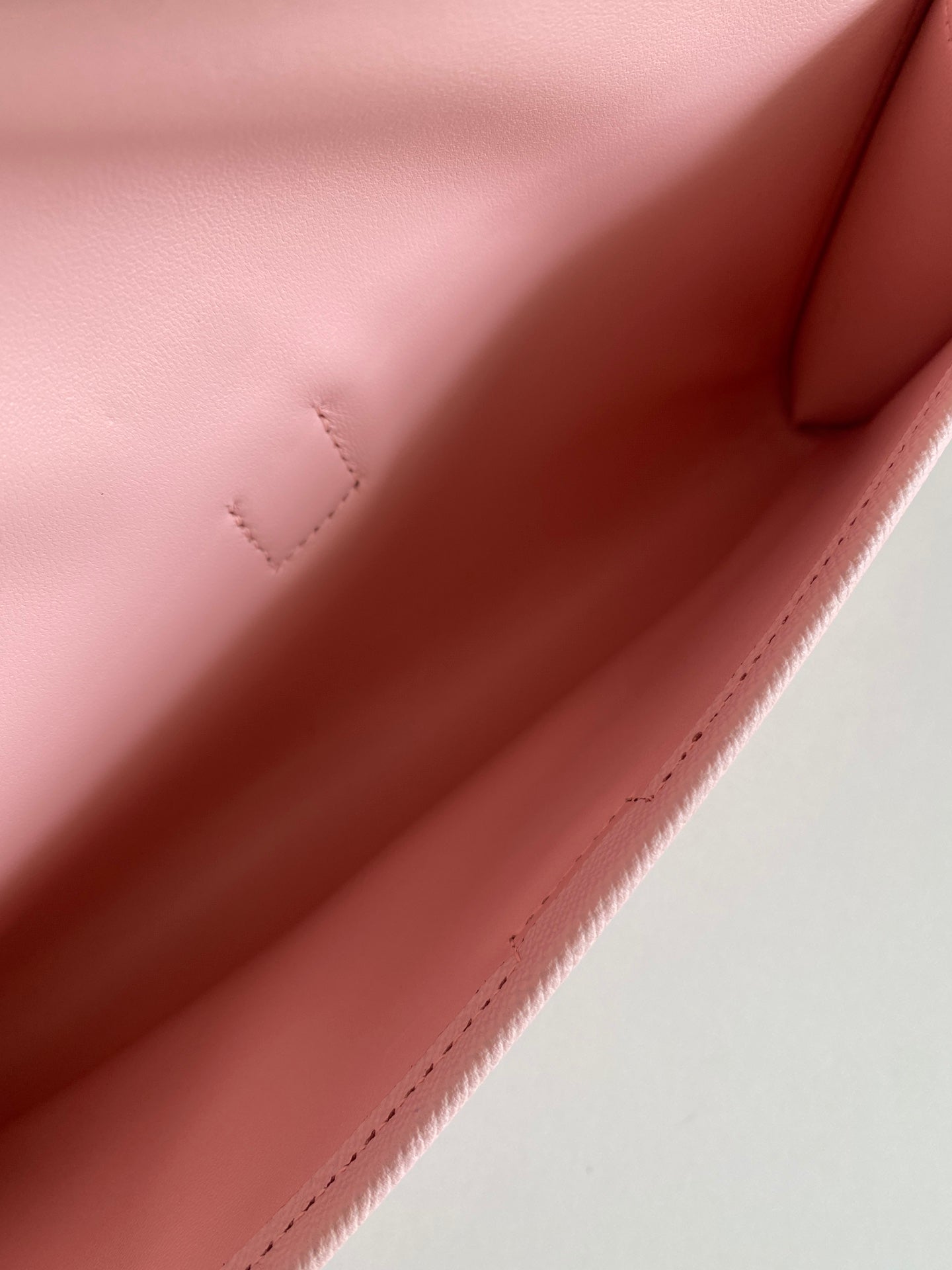 HERMES JIGE ELAN 29 CLUTCH IN CREPE PINK CALFSKIN