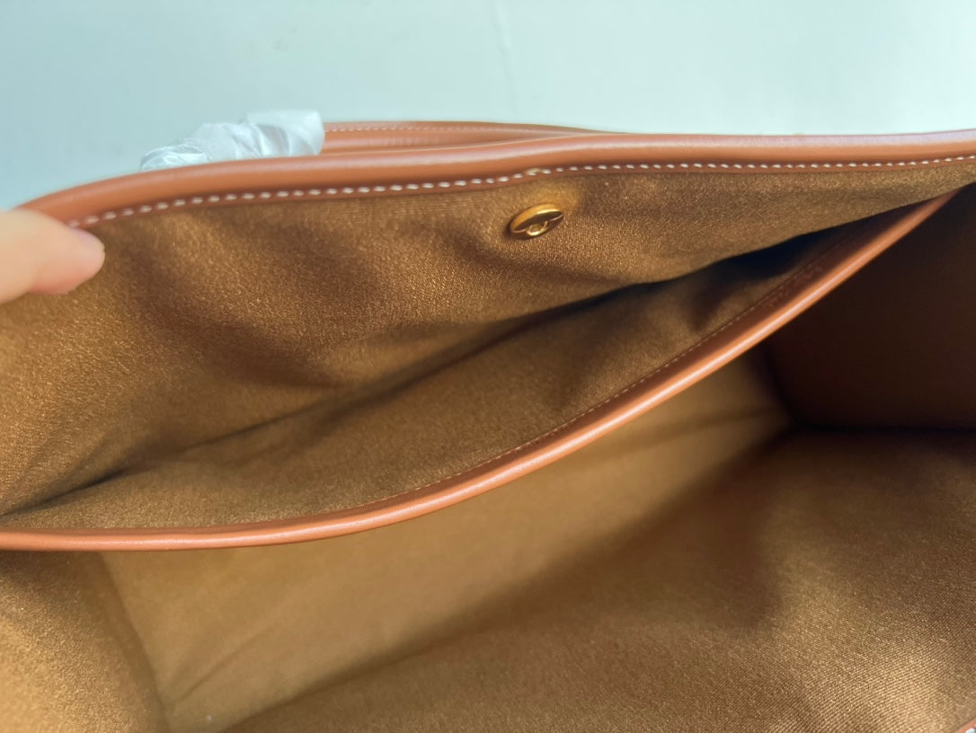 CELINE TRIOMPHE CABAS 35 BLACK CALFSKIN TOTE