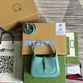 GUCCI JACKIE MINI 19 SHOULDER BAG IN PASTEL BLUE CALFSKIN