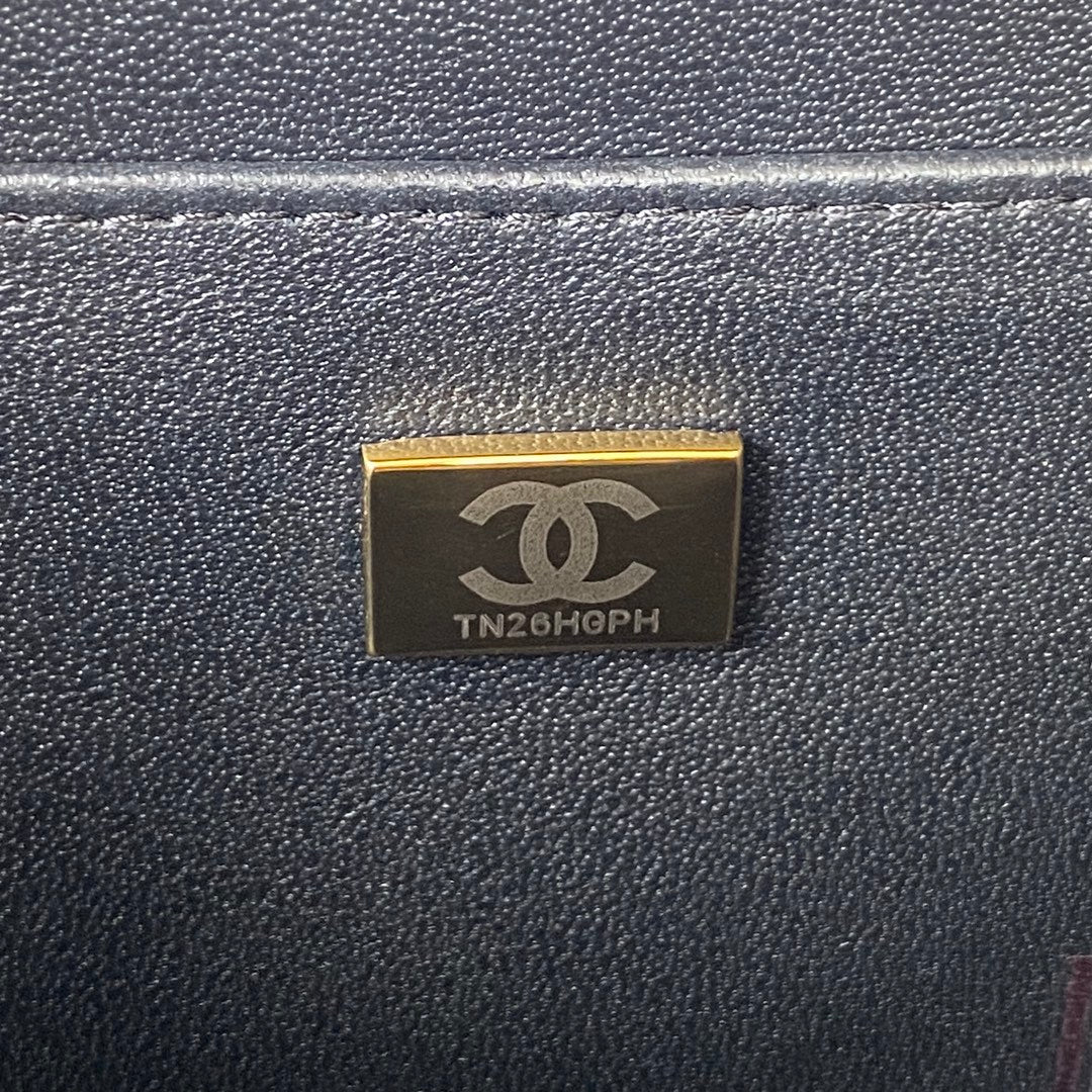 CHANEL MINI 15 BOX BAG IN BLACK CALFSKIN GOLD HARDWARE