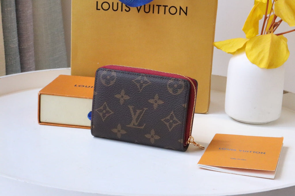LOUIS VUITTON LV 25S LOU WALLET 11 IN FUCHSIA PINK MONOGRAM COATED CALFSKIN