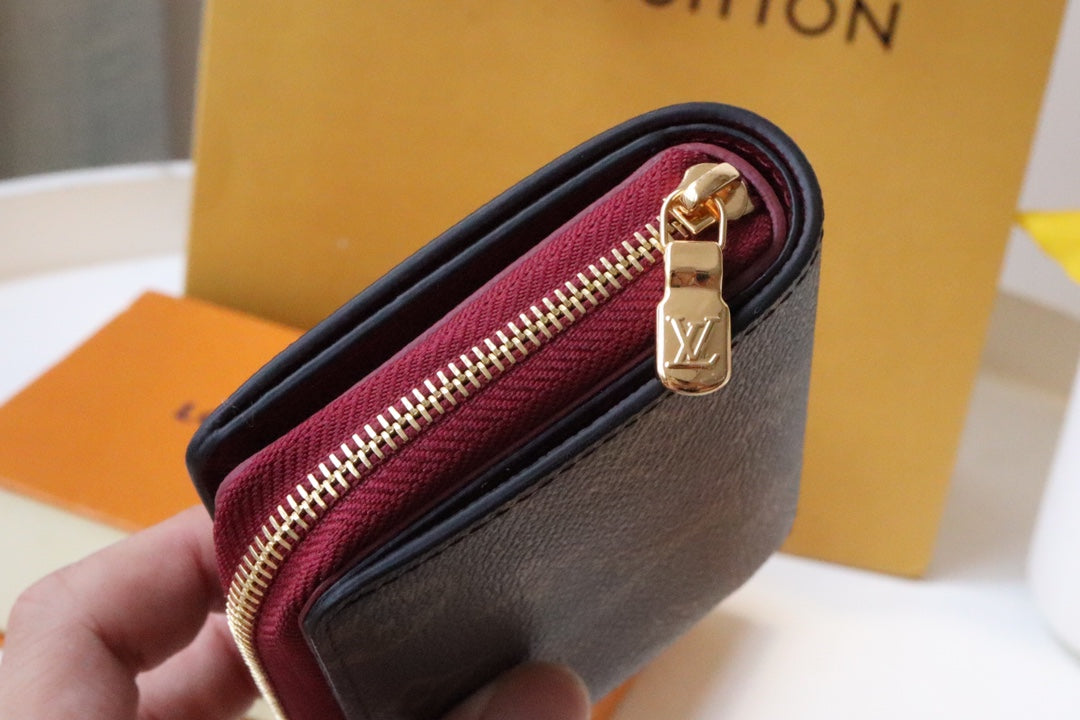 LOUIS VUITTON LV 25S LOU WALLET 11 IN FUCHSIA PINK MONOGRAM COATED CALFSKIN