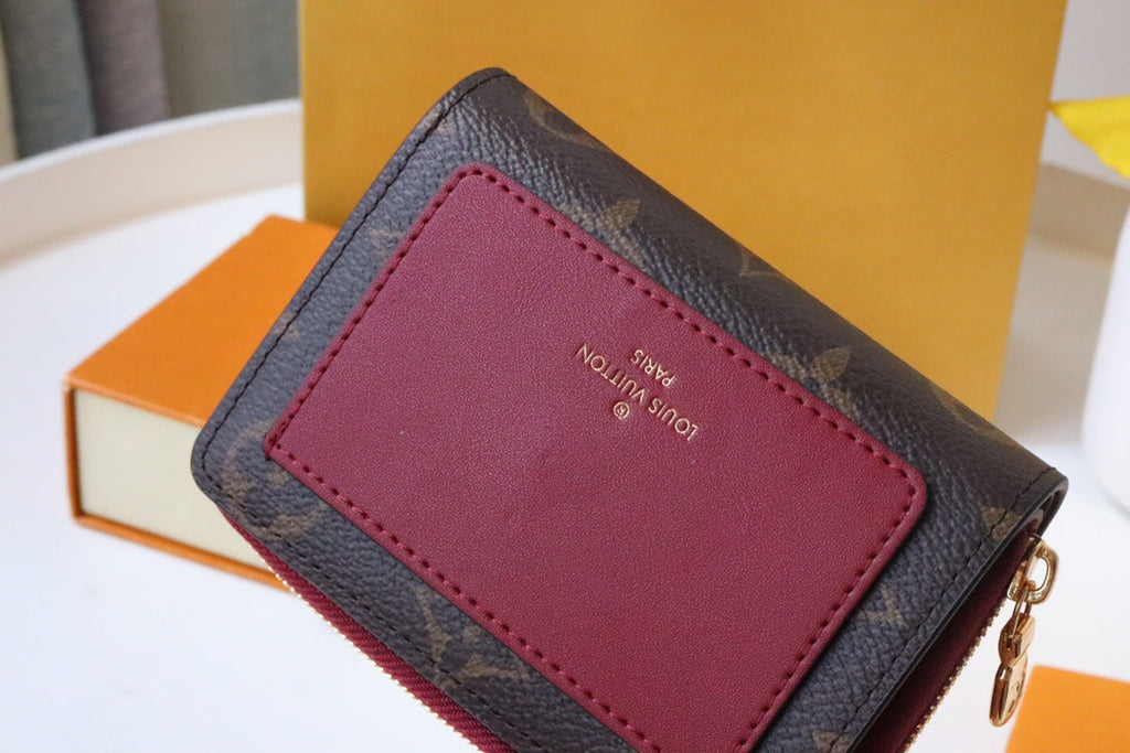 LOUIS VUITTON LV 25S LOU WALLET 11 IN FUCHSIA PINK MONOGRAM COATED CALFSKIN