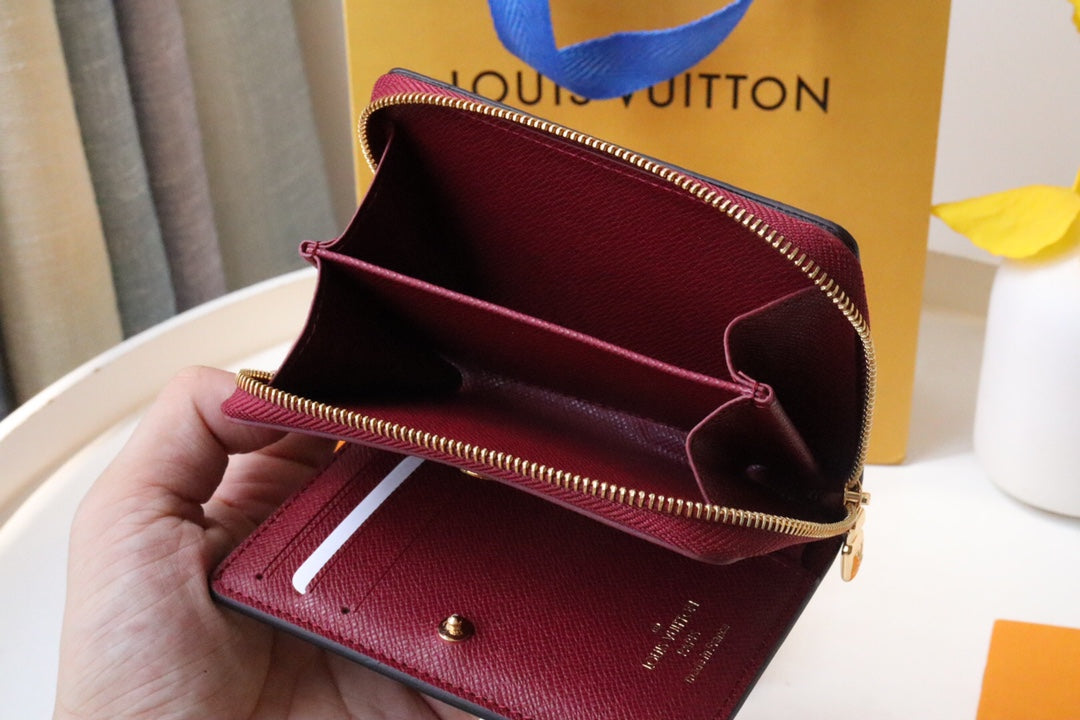 LOUIS VUITTON LV 25S LOU WALLET 11 IN FUCHSIA PINK MONOGRAM COATED CALFSKIN