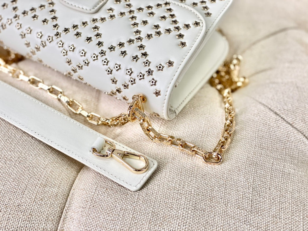 DIOR LIMITED BAG 21 IN WHITE LAMBSKIN