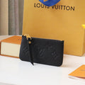 LOUIS VUITTON LV 25S CARD HOLDER RECTO VERSO 12 IN BLACK MONOGRAM EMPREINTE EMBOSSED CALFSKIN