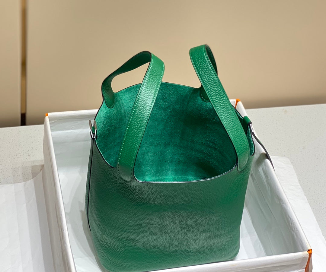 HERMES picotin lock emerald togo ghw