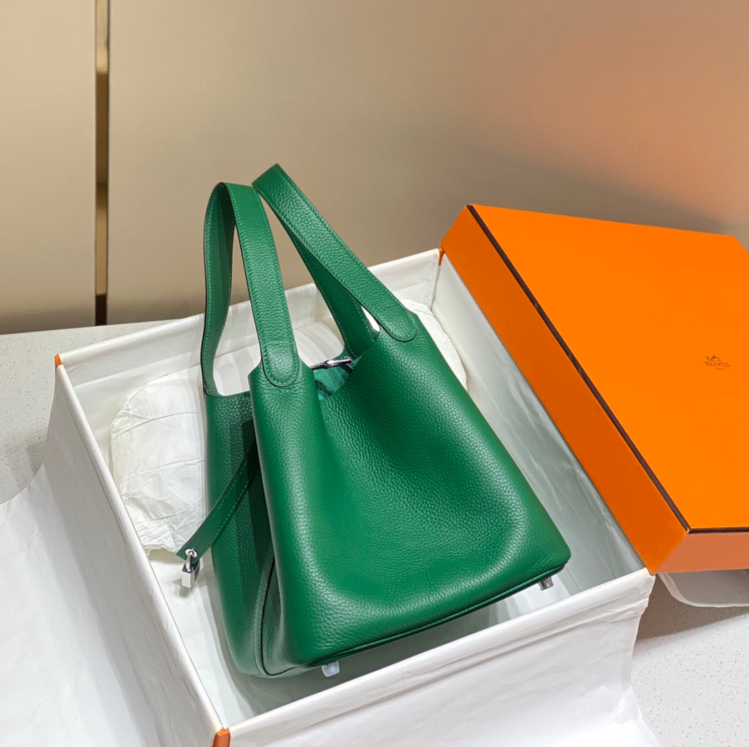HERMES picotin lock emerald togo ghw