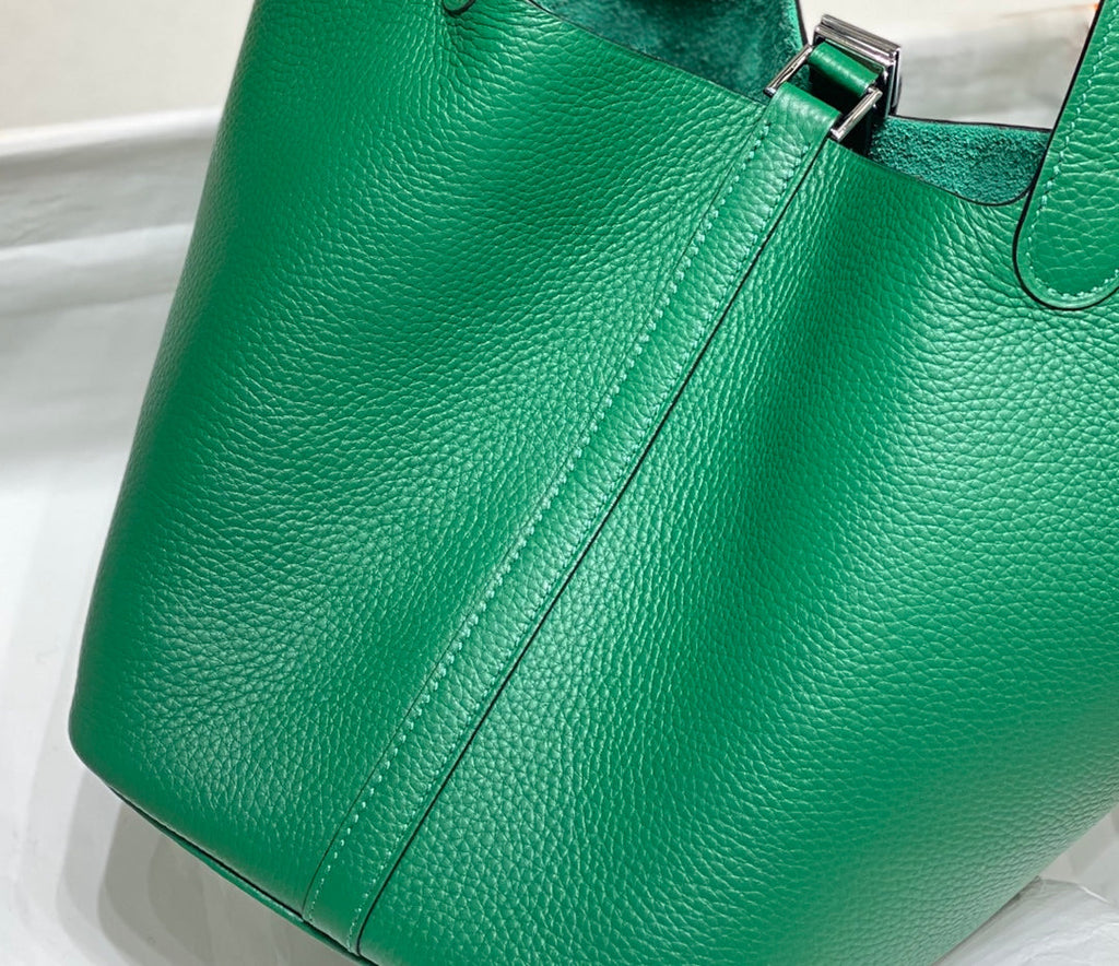 HERMES picotin lock emerald togo ghw