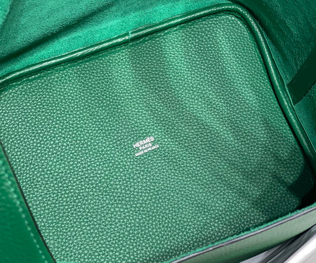HERMES picotin lock emerald togo ghw