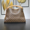 LOUIS VUITTON ARTSY MM 41 IN BROWN MONOGRAM CANVAS GOLD HARDWARE