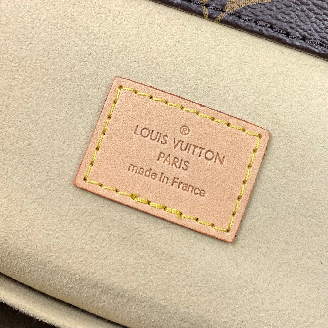 LOUIS VUITTON ARTSY MM 41 IN BROWN MONOGRAM CANVAS GOLD HARDWARE
