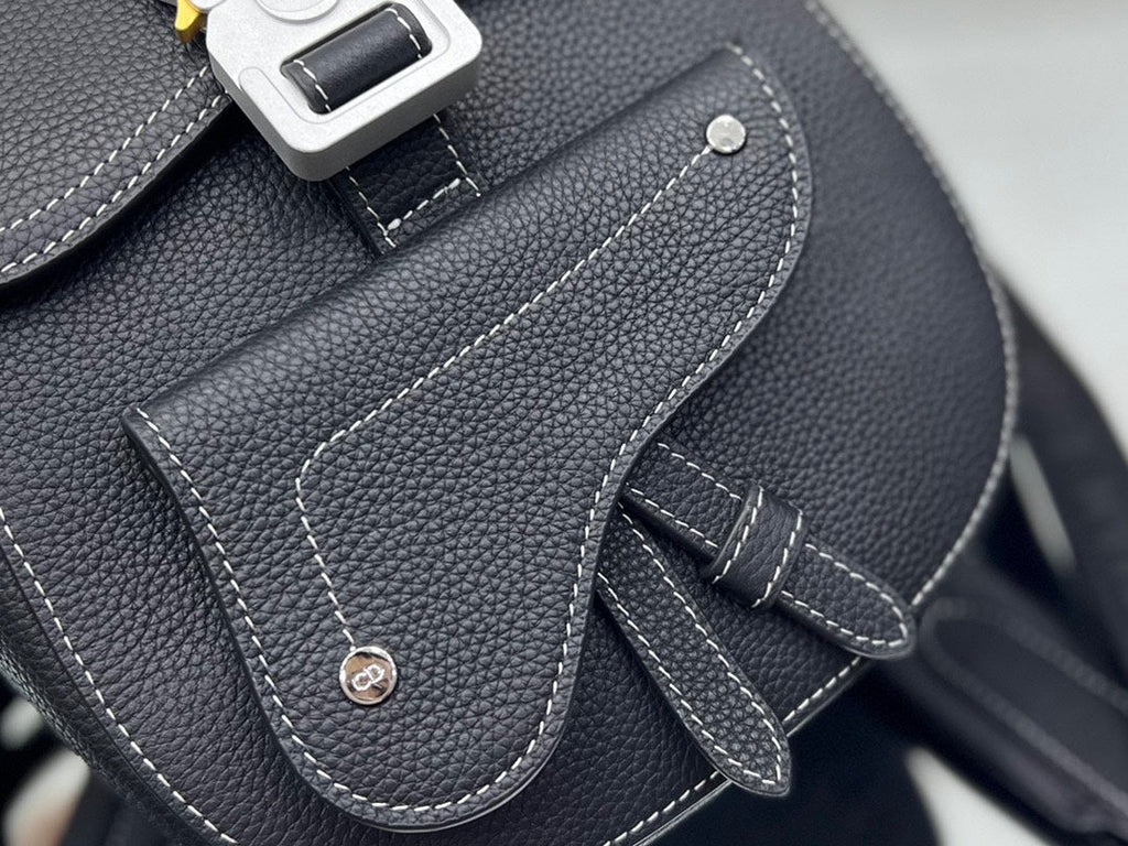 DIOR GALLOP SLING BAG 27 IN BLACK CALFSKIN
