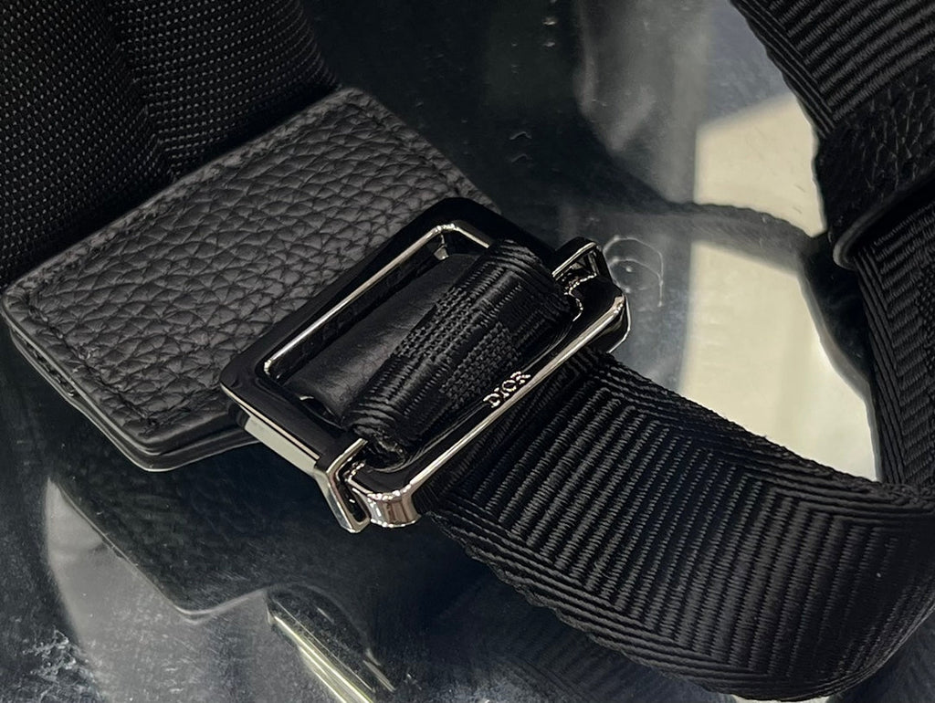 DIOR MEDIUM BACKPACK 38 IN BLACK OBLIQUE MIRAGE CALFSKIN