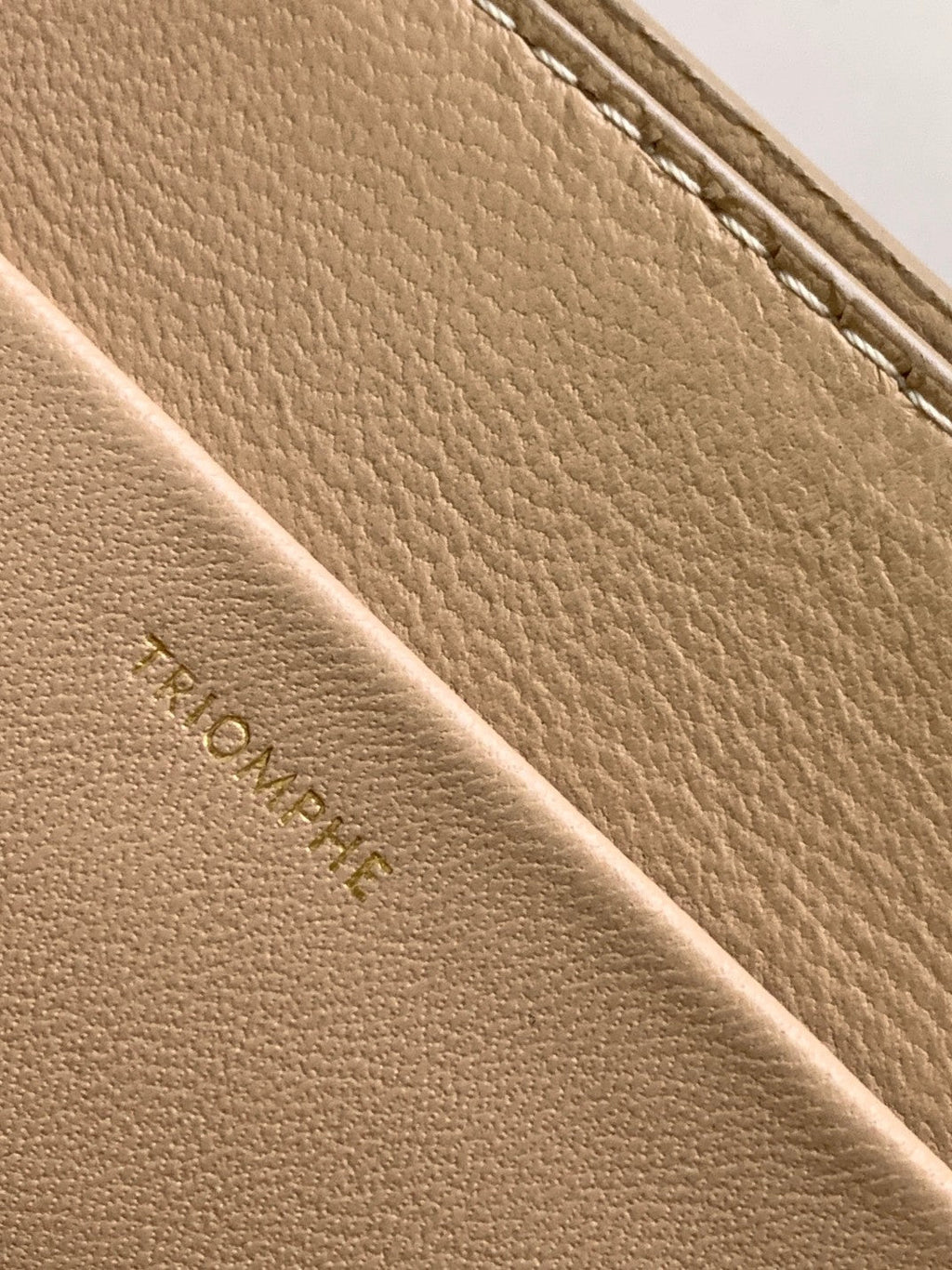 CELINE TRIOMPHE FRAME 23 BEIGE CREAM CALFSKIN