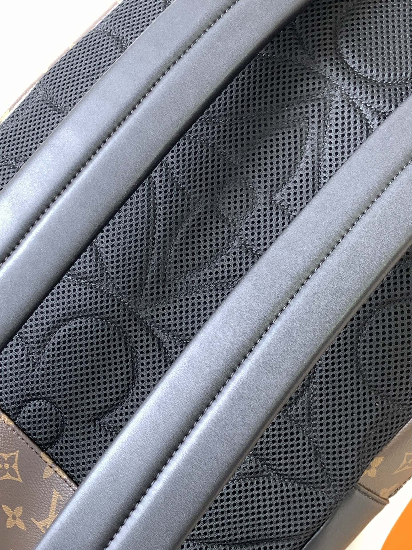 LOUIS VUITTON DEAN BACKPACK 42 IN BLACK AND BROWN MONOGRAM CANVAS