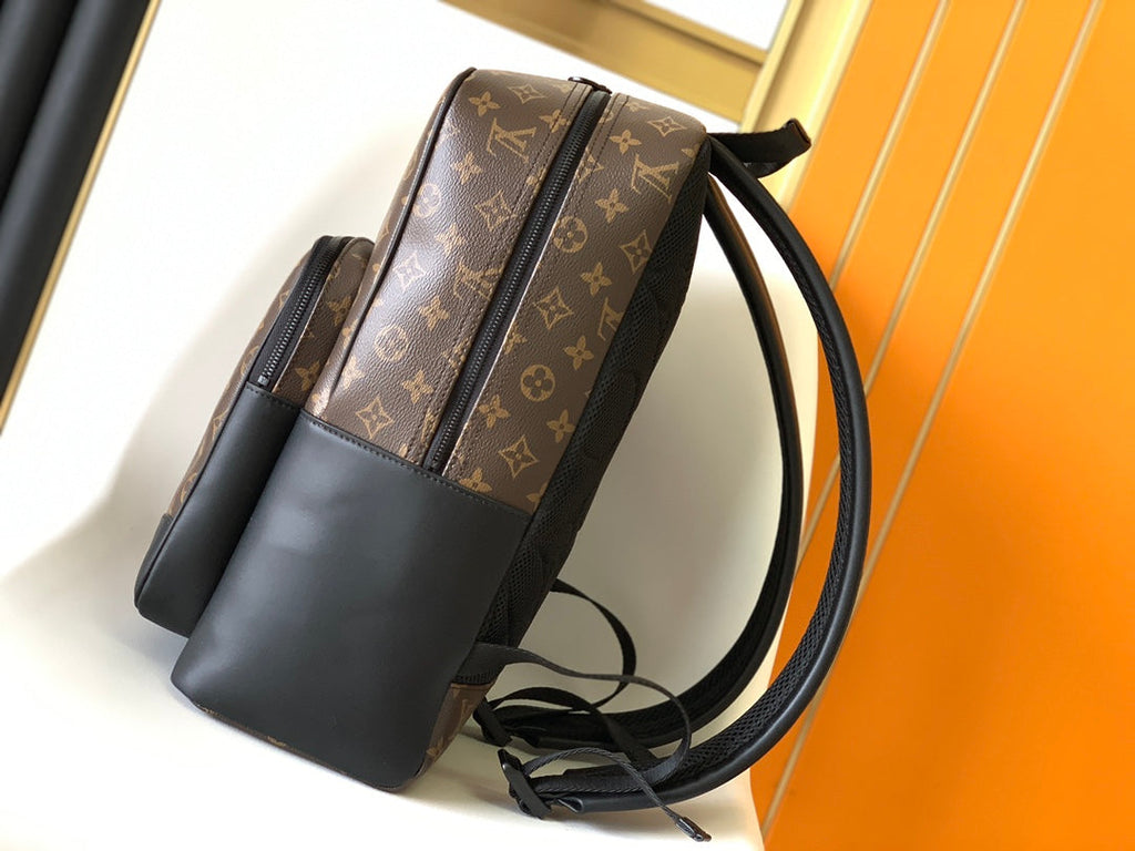 LOUIS VUITTON DEAN BACKPACK 42 IN BLACK AND BROWN MONOGRAM CANVAS