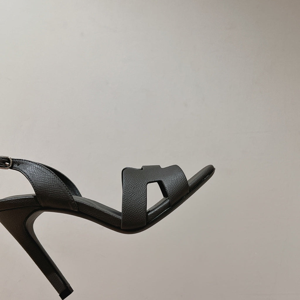 HERMES SLINGBACK SANDAL ETERNITE 105 FOSSIL LAMBSKIN