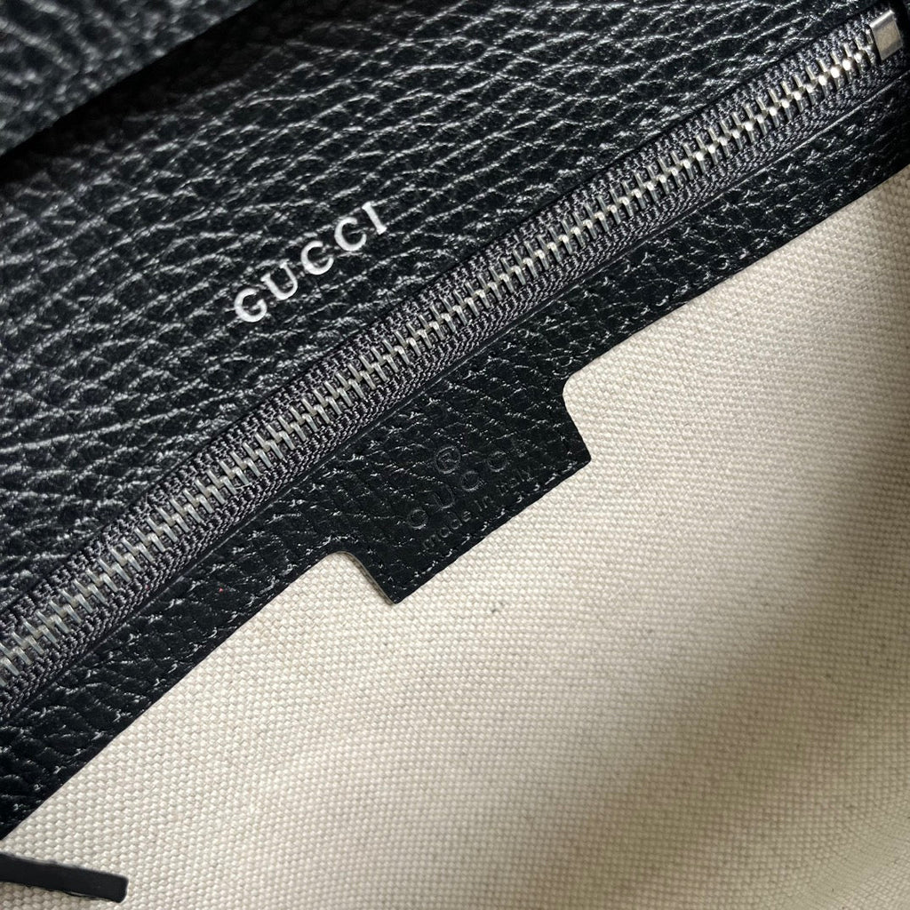 GUCCI DIONYSUS SMALL 25 BAG IN BLACK CALFSKIN