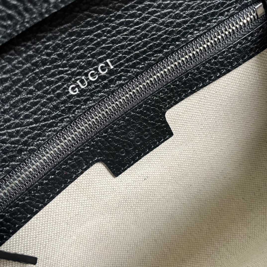 GUCCI DIONYSUS SMALL 25 BAG IN BLACK CALFSKIN