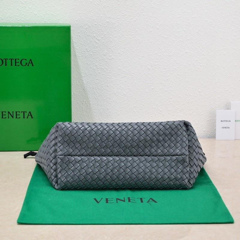 BOTTEGA VENETA Large Cabat 45cm Baby Blue Lambskin Ghw