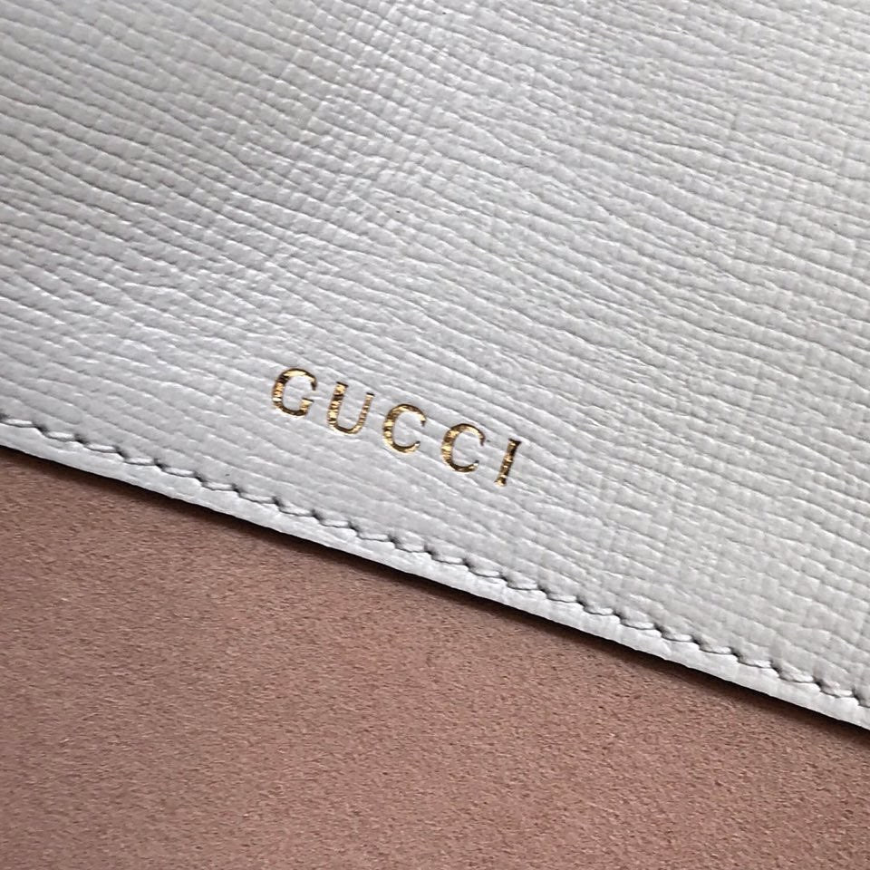 GUCCI HORSEBIT 1955 MINI BAG 25 IN WHITE CALFSKIN