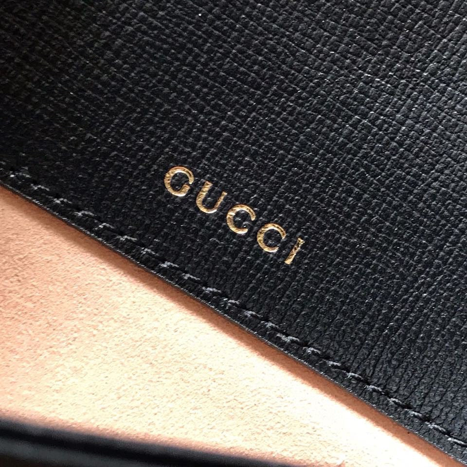 GUCCI HORSEBIT 1955 MINI BAG 25 IN BLACK CALFSKIN